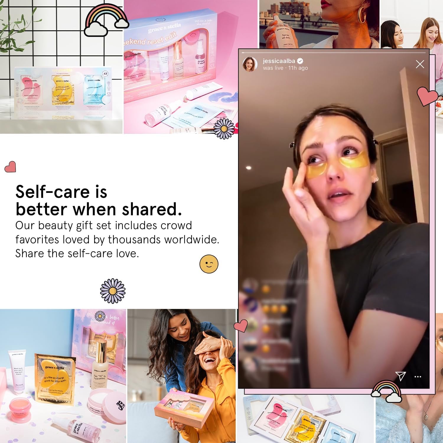 grace & stella The Dream Team Collection – 6-Piece Award-Winning Skincare Gift Set | Hydrating, Brightening & Revitalizing