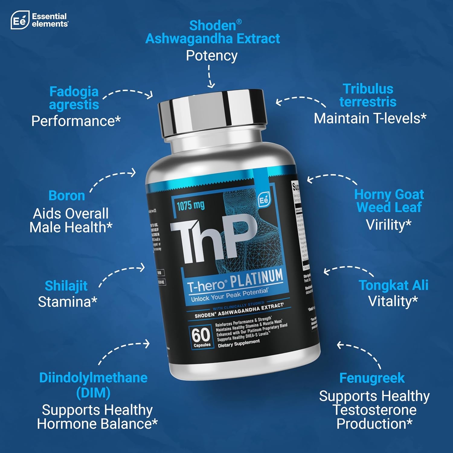 Essential Elements ThP T-Hero Platinum - 60 Capsules