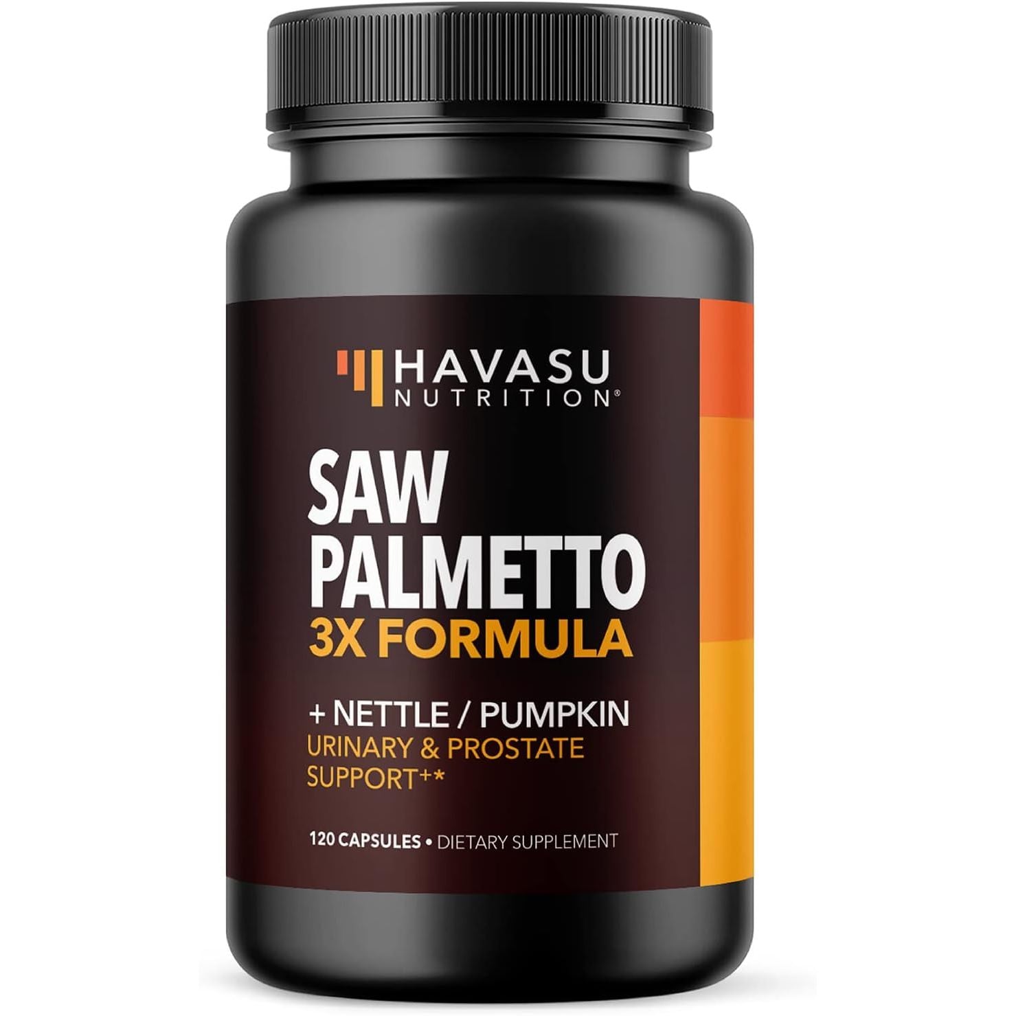 HAVASU NUTRITION Saw Palmetto 3X Formula + Nettle & Pumpkin – 120 Capsules | Prostate, Urinary & Hair Health Support