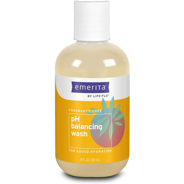 Emerita by Life-flo pH Balancing Wash for Women – Gentle Feminine Cleanser – 4 fl oz (118ml)