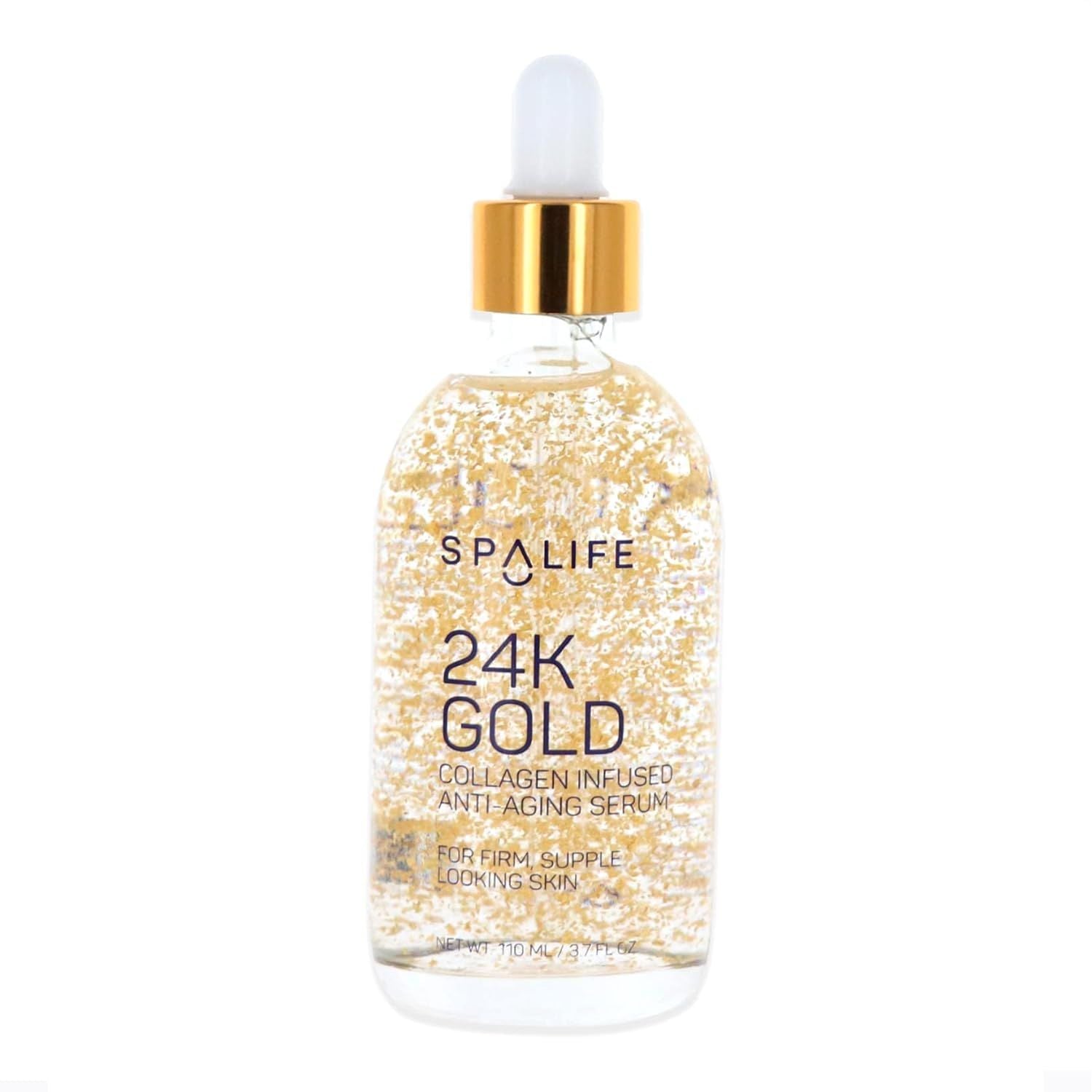 SpaLife 24K Gold Collagen Infused Anti-Aging Serum – 110ml | Firming, Radiance & Youthful Glow
