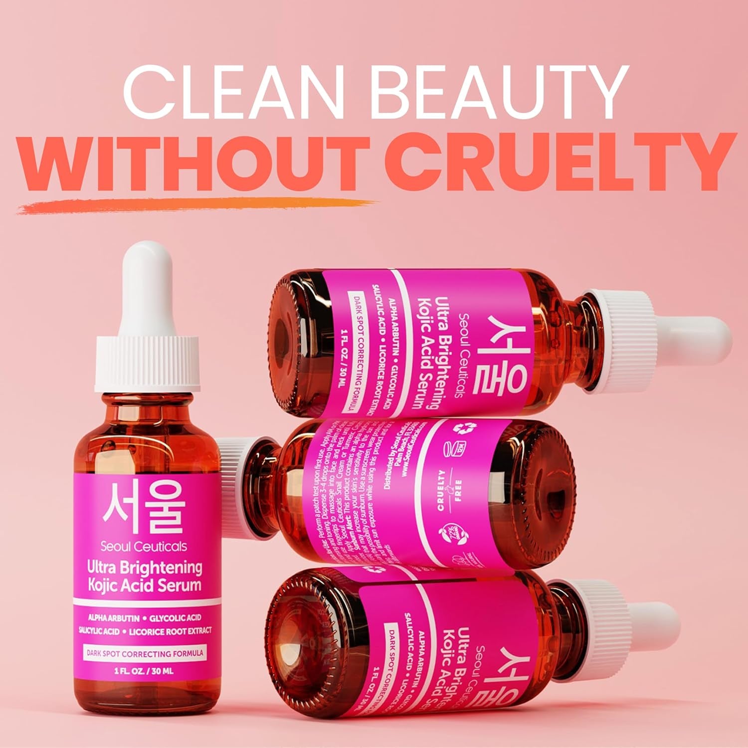 SeoulCeuticals Ultra Brightening Kojic Acid Serum – 30ml | Fade Dark Spots & Brighten Skin Tone