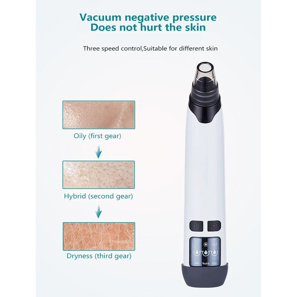 Upgraded Vacuum Blackhead Remover 3 Levels – Deep Pore Care