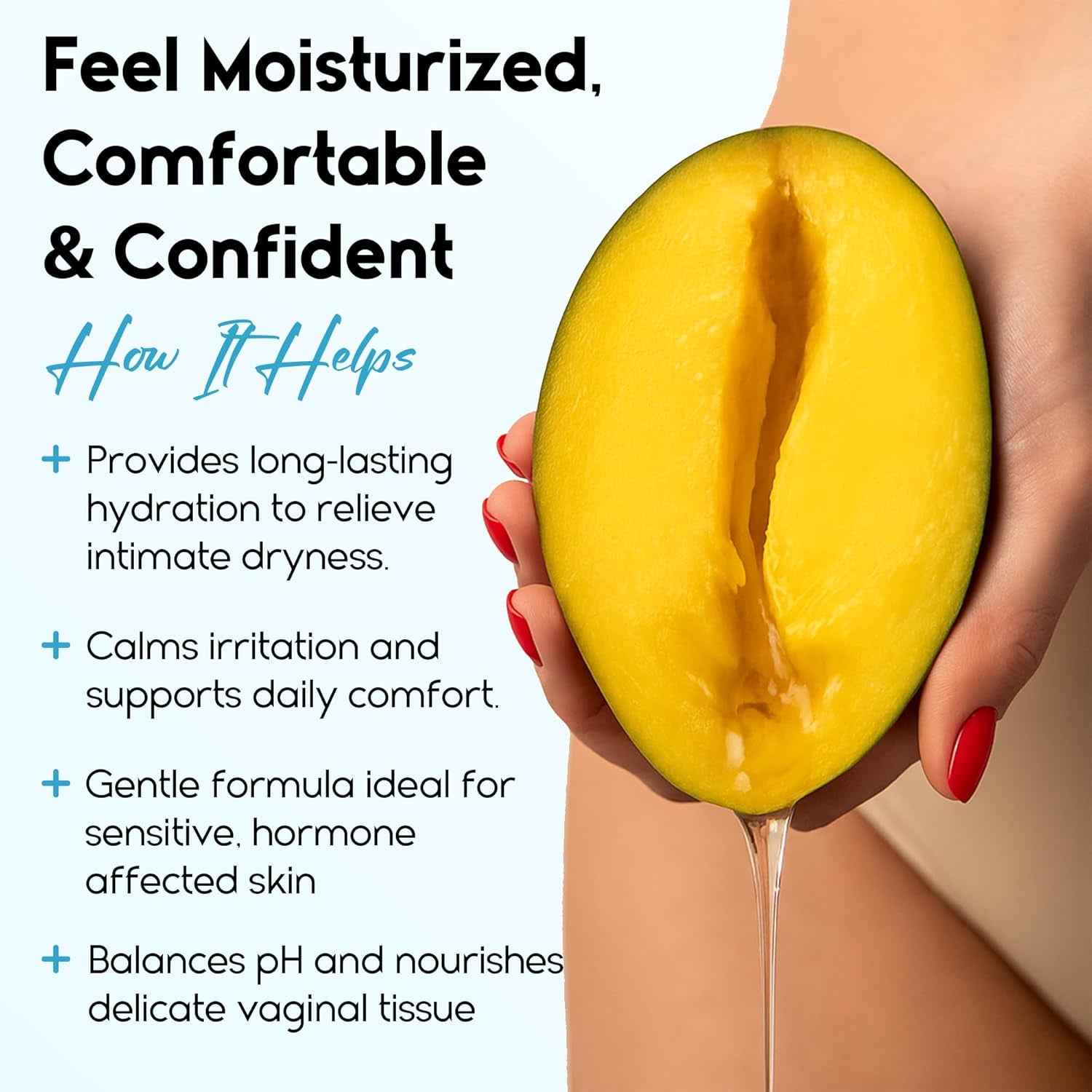 Vaginal Moisturizer Gel for Vagina Health, Moisturizer Applicators for Vaginal Dryness Relief and Long Lasting Wetness - Pre and Post Menopausal - 12 Pre Filled Applicators