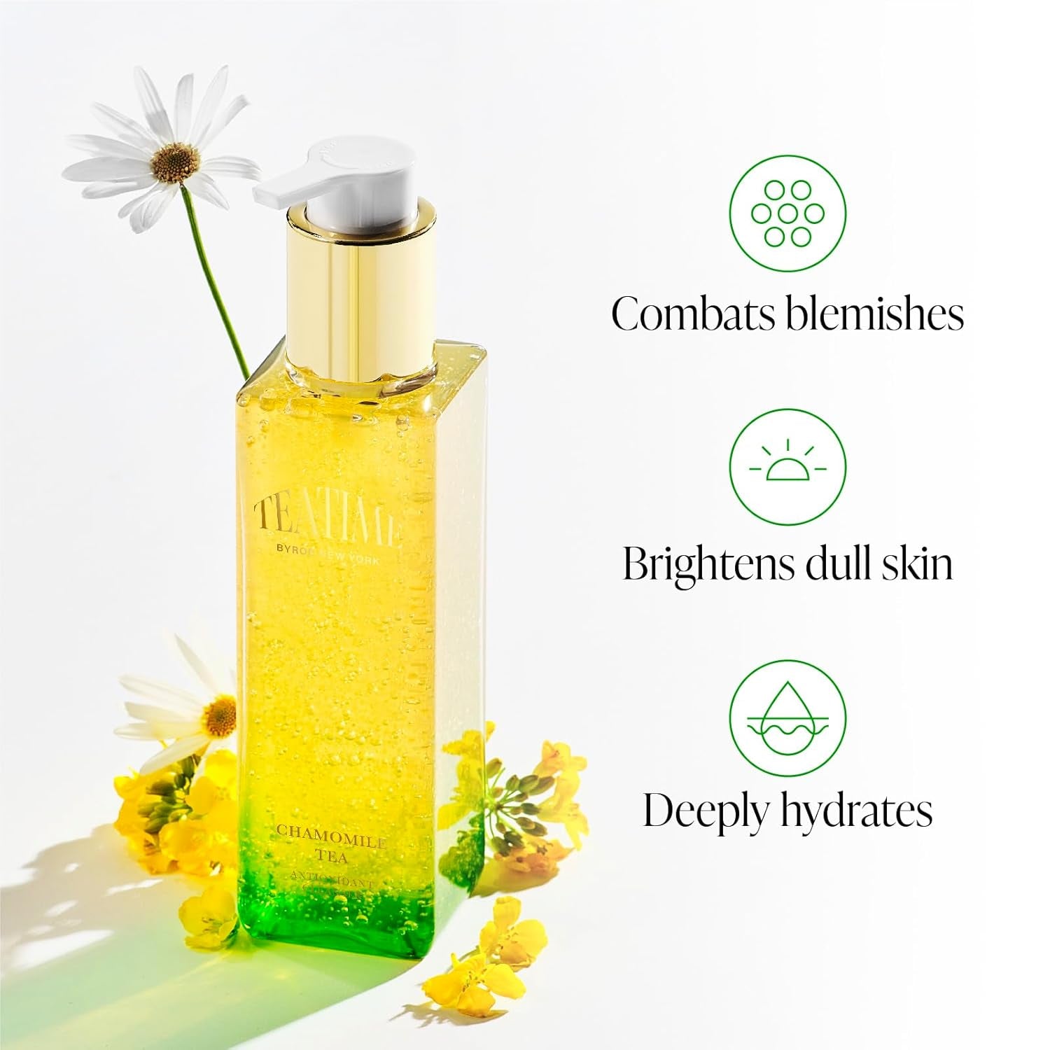 BYROE Teatime Chamomile Tea Face Cleanser – 150ml | Hydrating, Brightening & Gentle Deep Clean
