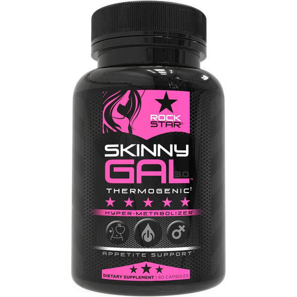 Rockstar Skinny Gal 3.0 – 60 Capsules | Thermogenic Fat Burner for Women with Appetite Control & Natural Energy Boost