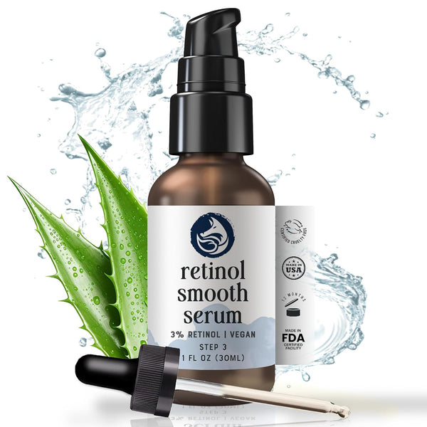 Foxbrim Naturals Retinol Smooth Serum – 30ml | Anti-Aging, Firming & Collagen Boosting