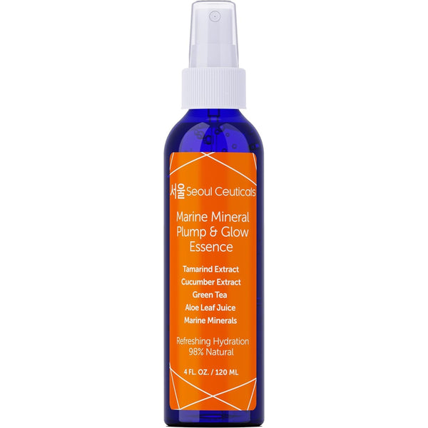 SeoulCeuticals Marine Mineral Plump & Glow Essence – 120ml | Hydrating K-Beauty Essence with Aloe, Cucumber & Tamarind