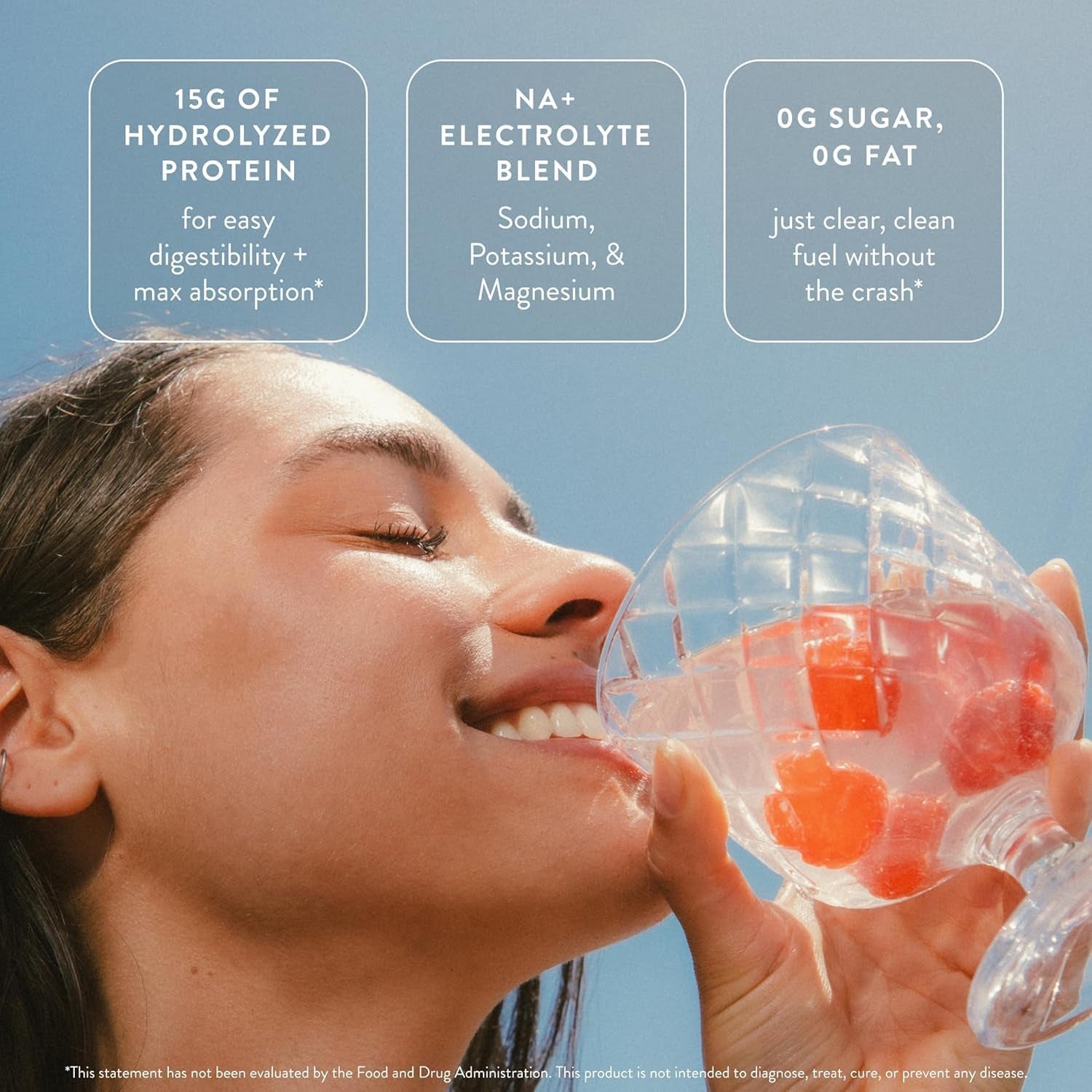 Clear Protein – Natural Protein Supplement, Smooth Texture, Easy to Mix, 14 Servings, Clean Formula with Electrolytes