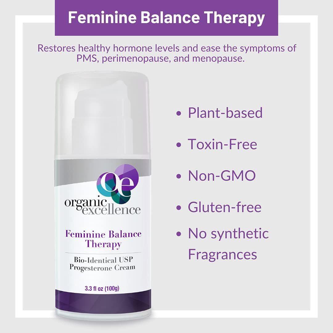 Organic Wild Yam Cream for Hormone Balance, Wild Yam Natural Bio-Identical Progesterone Cream for Women, for PMS, Perimenopause, Menopause, 3.3 Fl Oz / 100G