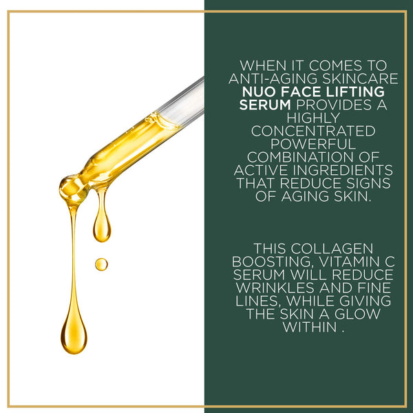 NuOrganic Cosmetics Face Lifting Serum – 30ml | Plant Stem Cell Anti-Aging & Skin Tightening