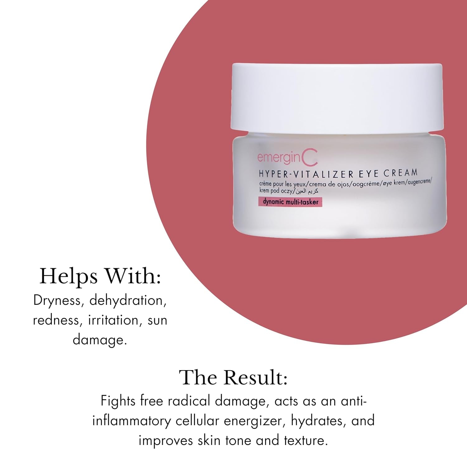 emerginC Hyper-Vitalizer Eye Cream – 50ml | Anti-Aging, Brightening & Hydrating