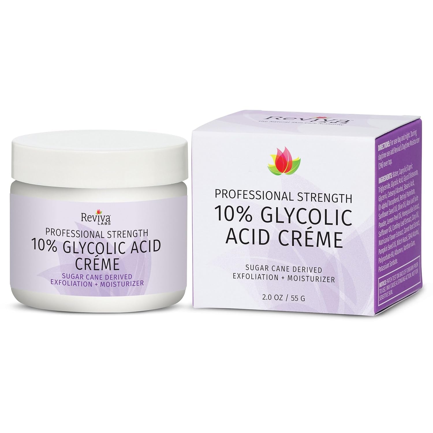 Reviva Labs 10% Glycolic Acid Crème - 55g