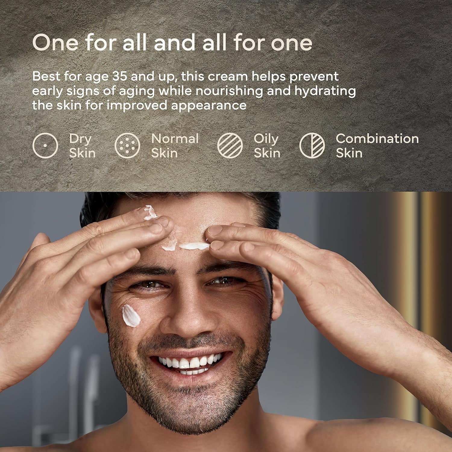 SEACRET Men All-In-One Skin Revolution – 130ml | 7-in-1 Anti-Aging Moisturiser for Men