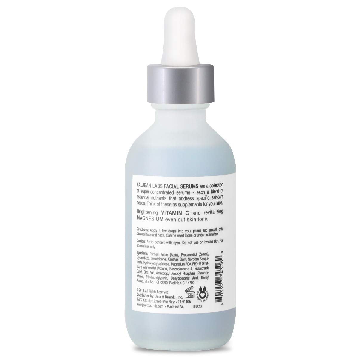 Valjean Labs Glow Facial Serum – 54ml | Brightening & Anti-Aging with Vitamin C & Magnesium