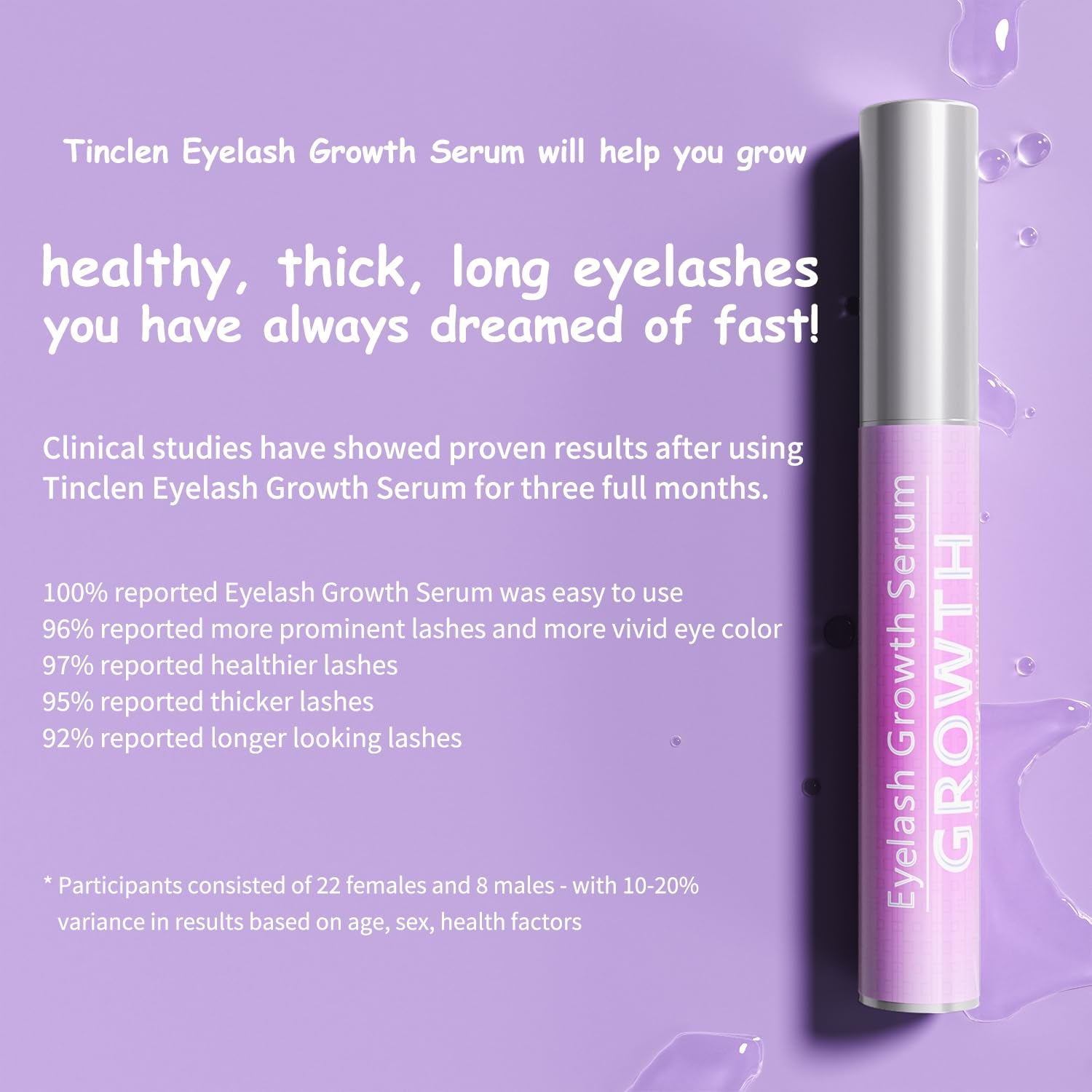 Tinclen Eyelash Growth Serum - 5ml