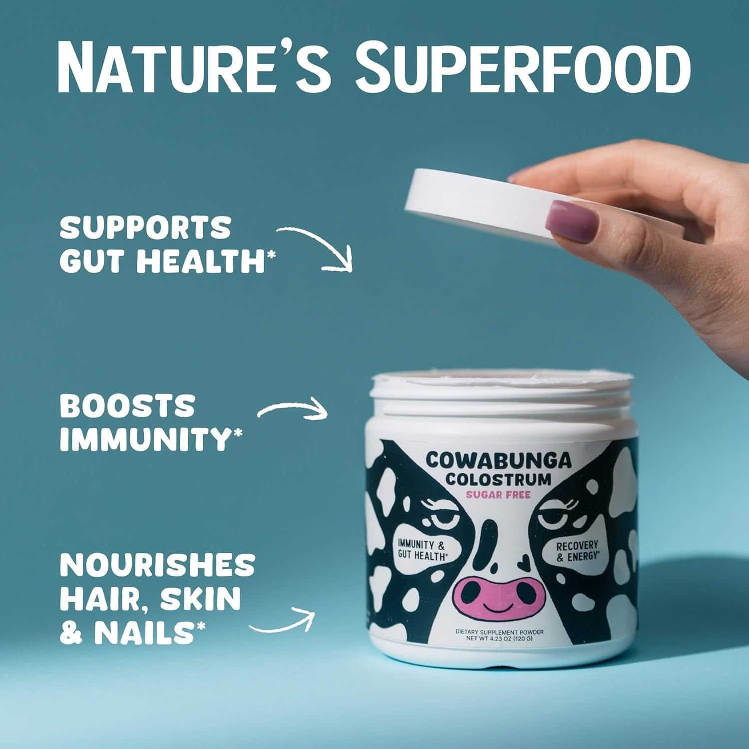 SonoHealth Cowabunga Colostrum – 120g | True 6-Hour First-Milking Colostrum for Immunity, Gut Health & Vitality
