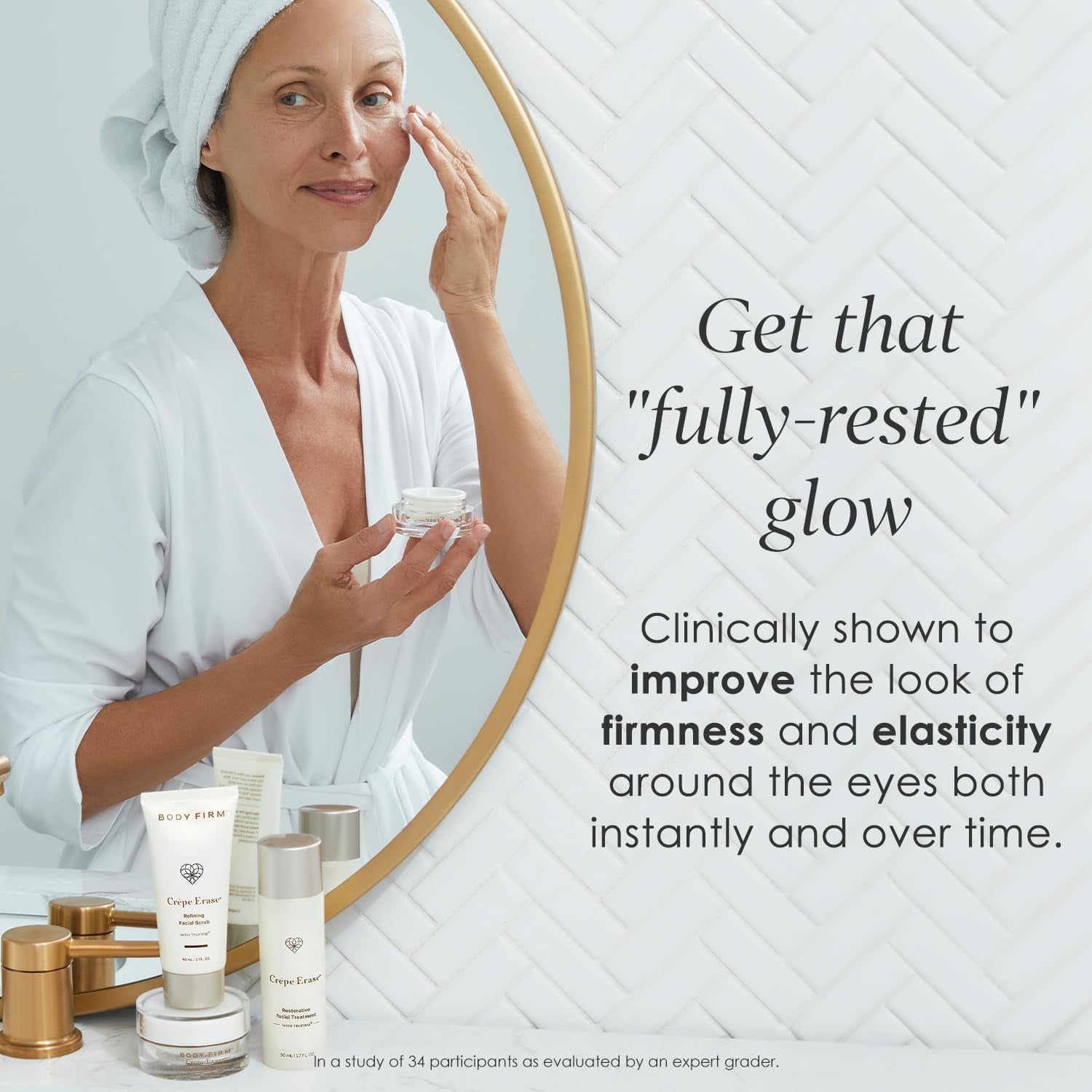 BODY FIRM Crépe Erase Flaw-Fix Eye Cream – 15ml | Instant Firming, Brightening & Anti-Aging Eye Treatment