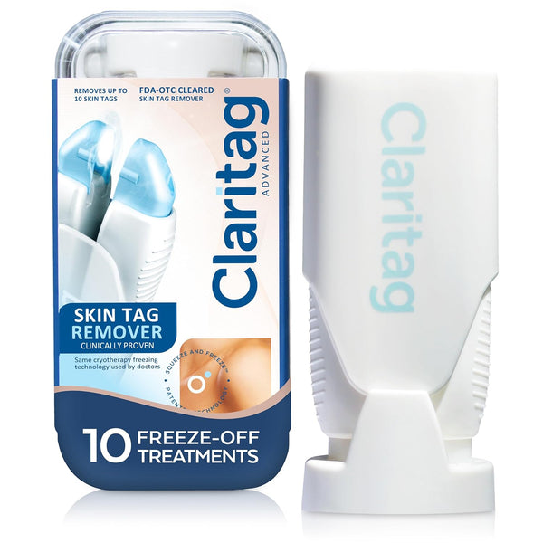 CLARITAG Advanced Skin Tag Remover – 10 Freeze-Off Treatments | FDA-Cleared At-Home Device for Safe, Painless Tag Removal