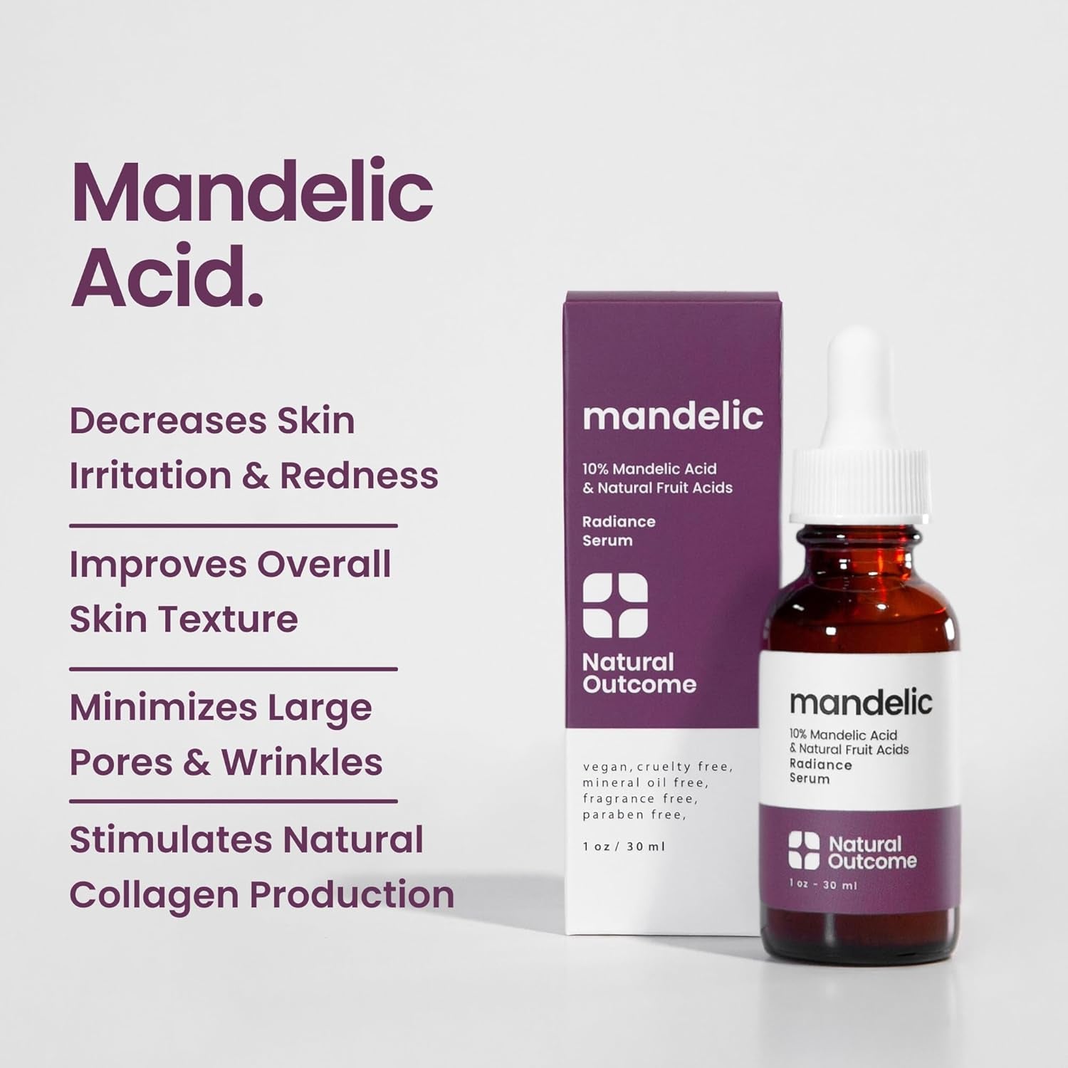 Natural Outcome Mandelic Radiance Serum - 30ml