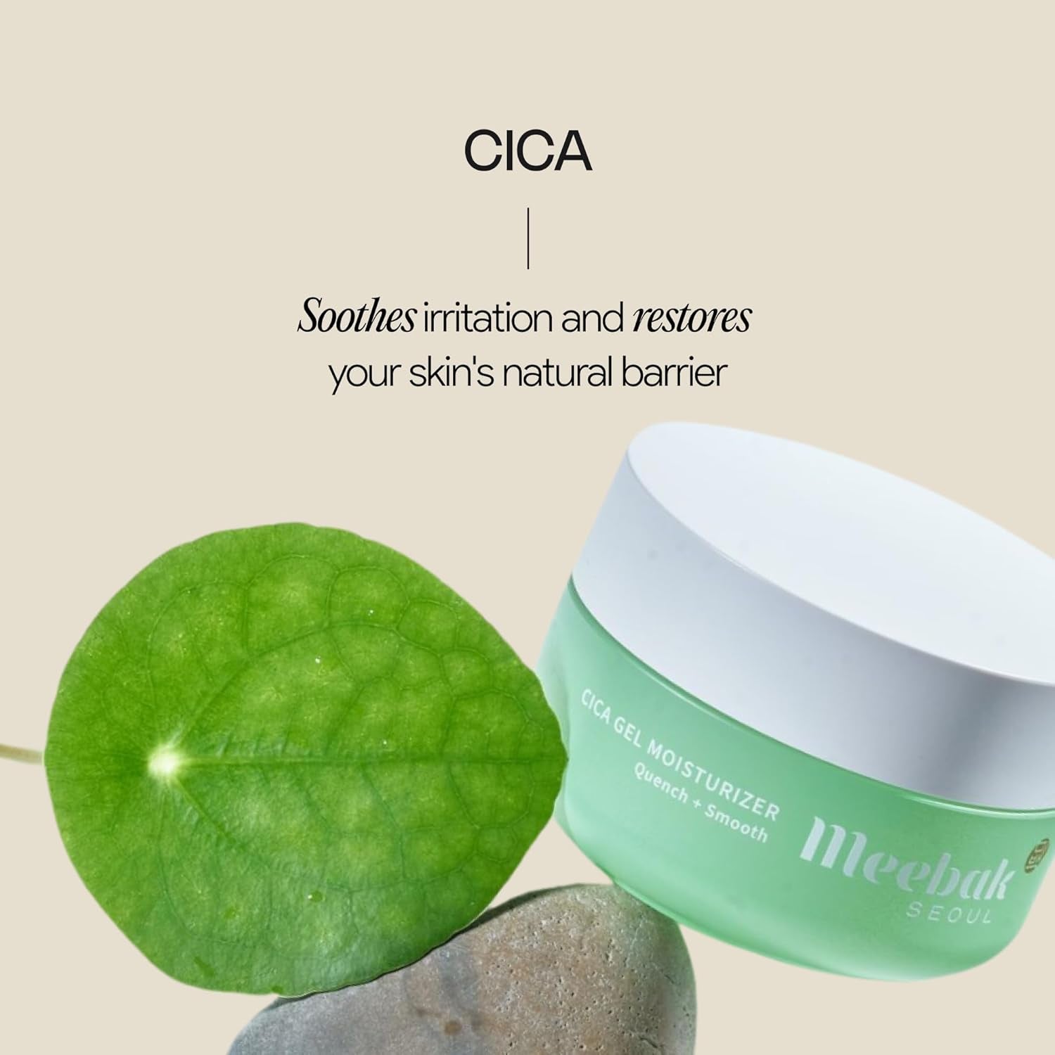 Meebak Cica Gel Moisturizer – 50ml | Lightweight Hydration & Skin Barrier Care
