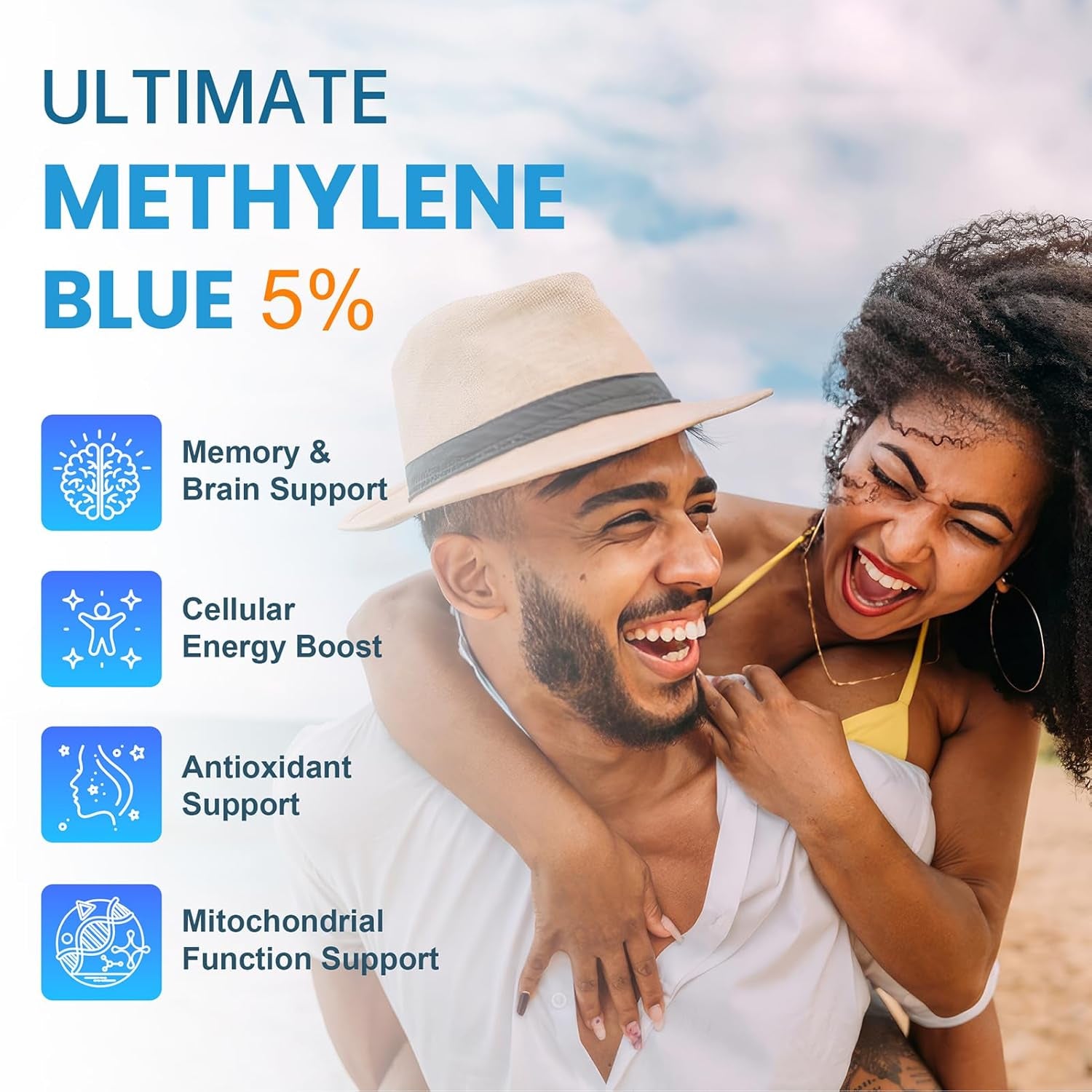 Memtropy Ultimate Methylene Blue 5% – 120ml | High-Potency Cellular Antioxidant & Mitochondrial Support