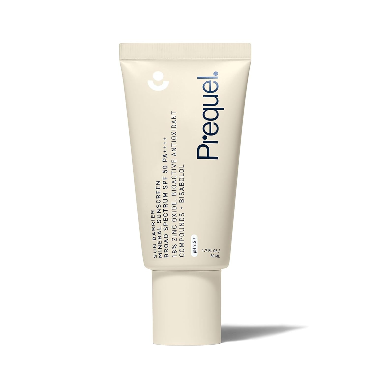 Prequel Sun Barrier Mineral Sunscreen Broad Spectrum SPF 50 PA++++ – 50ml | Lightweight, Soothing UVA/UVB Protection for Sensitive Skin