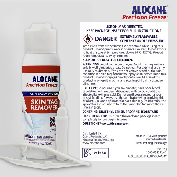 ALOCANE Precision Freeze Skin Tag Remover – 80ml | FDA-Cleared Cryotherapy for Safe At-Home Skin Tag Removal