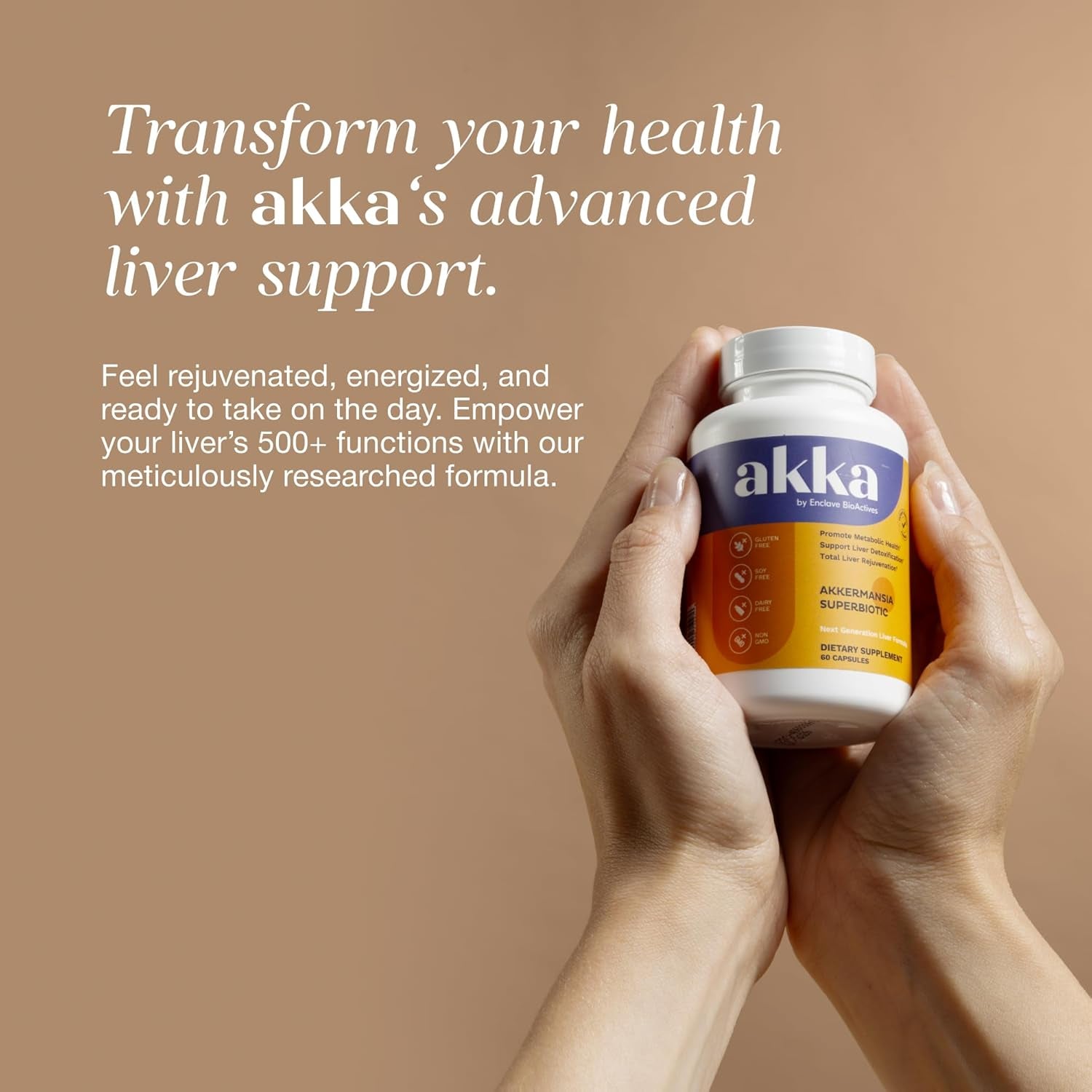 AKKA Akkermansia Superbiotic – 60 Capsules | Gut Health, Immunity & Metabolic Balance Support
