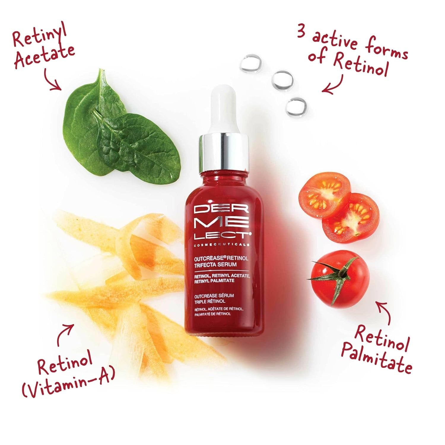 Dermelect Cosmeceuticals Outcrease® Retinol Trifecta Serum – 30ml | Multi-Retinol Anti-Aging Treatment