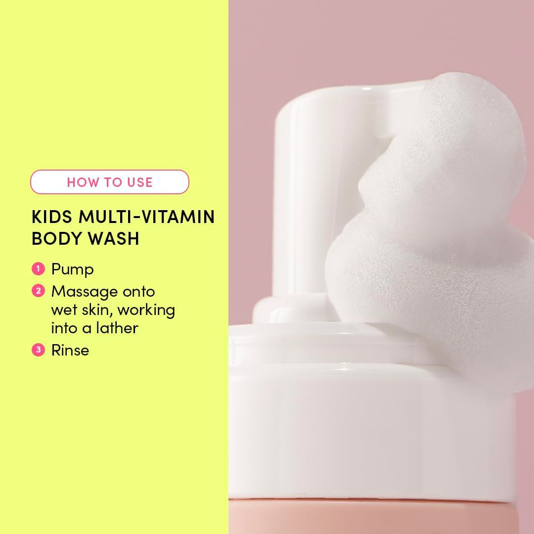 Evereden Kids Multi-Vitamin Body Wash Cool Peach – 251ml | Nourishing Cleanser for Soft, Hydrated Skin