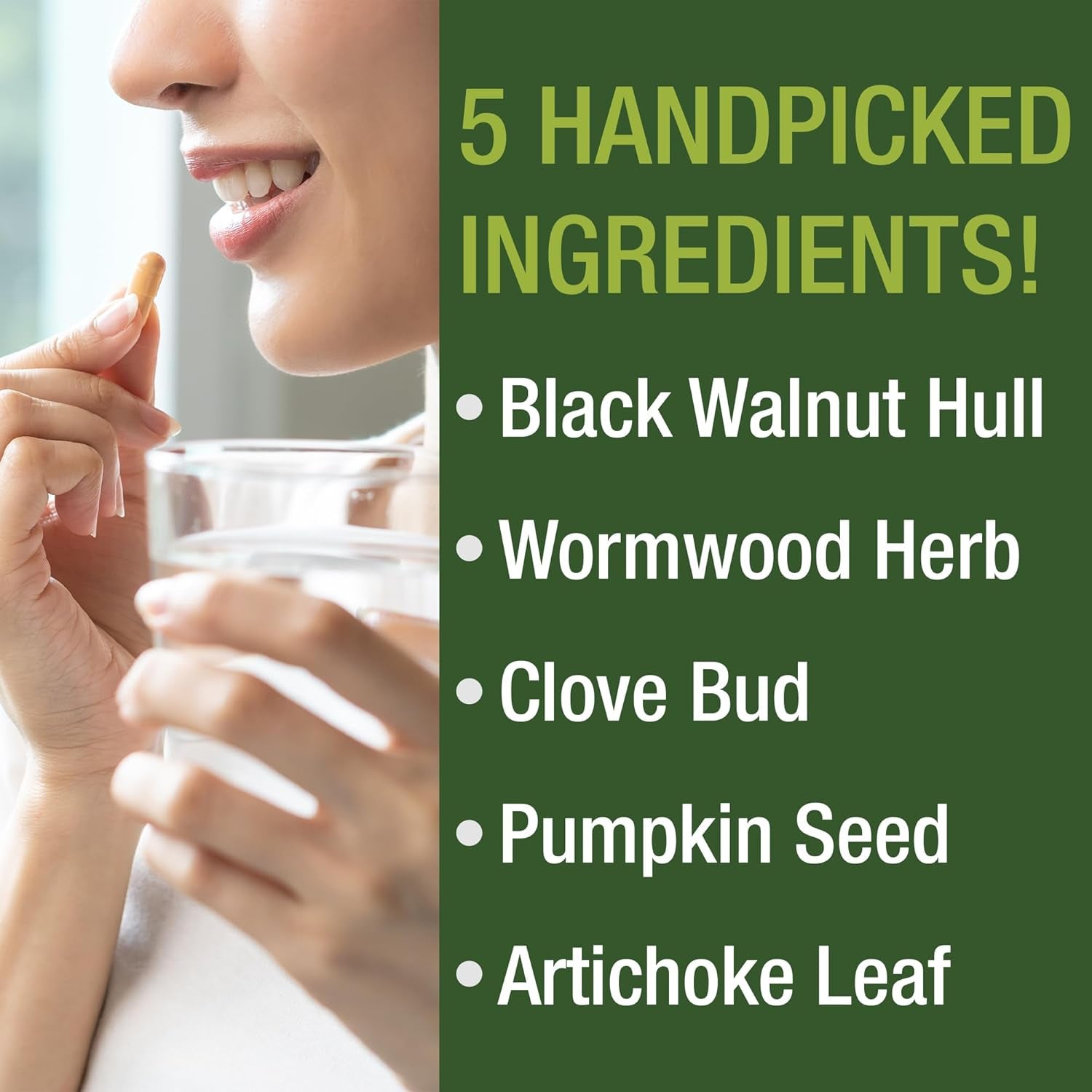 Peak Performance Black Walnut, Wormwood, Clove Bud & Pumpkin Seed Cleanse – 30 Capsules | Herbal Detox & Digestive Support
