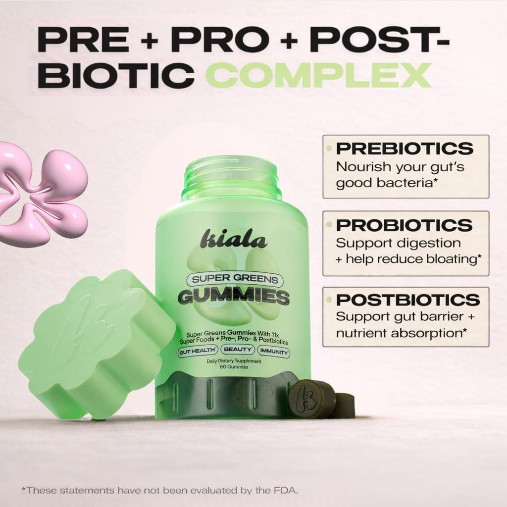 Kiala Nutrition Super Greens Gummies - 60 Gummies