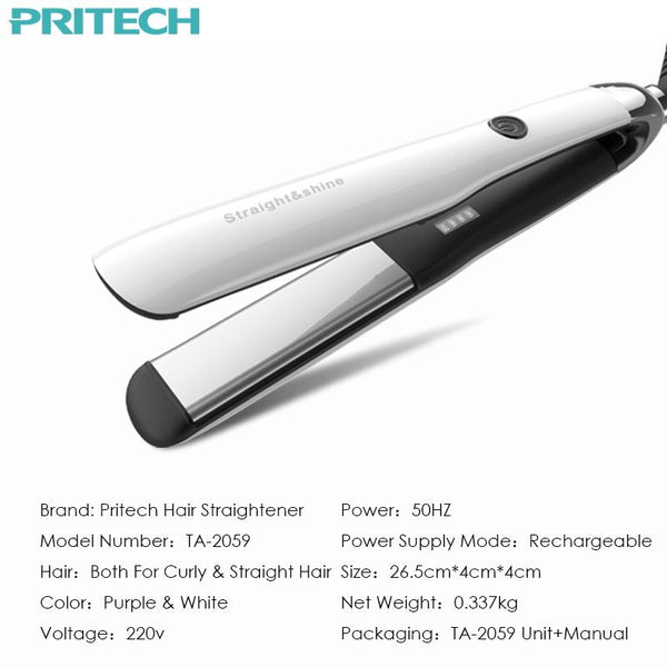 Pritech 4-Speed Temperature Control Professional Hair Straightener