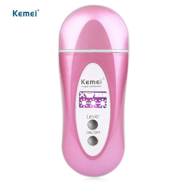 Kemei KM-6810 Rechargeable Hair Remover – LCD Display, 3-Speed Epilator & Body Grooming Device