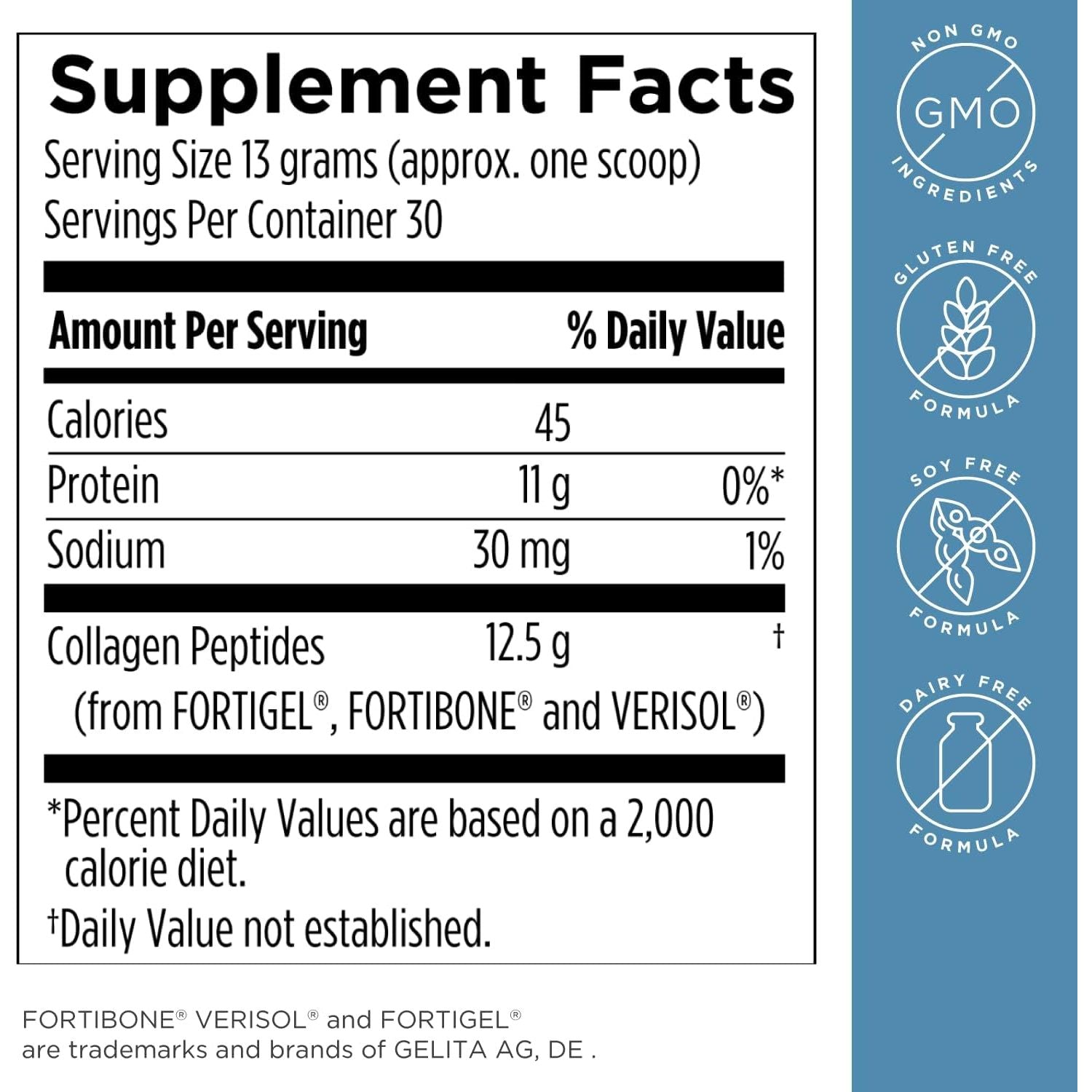 Designs for Health Whole Body Collagen Powder, Unflavored - 390g (30 Servings)