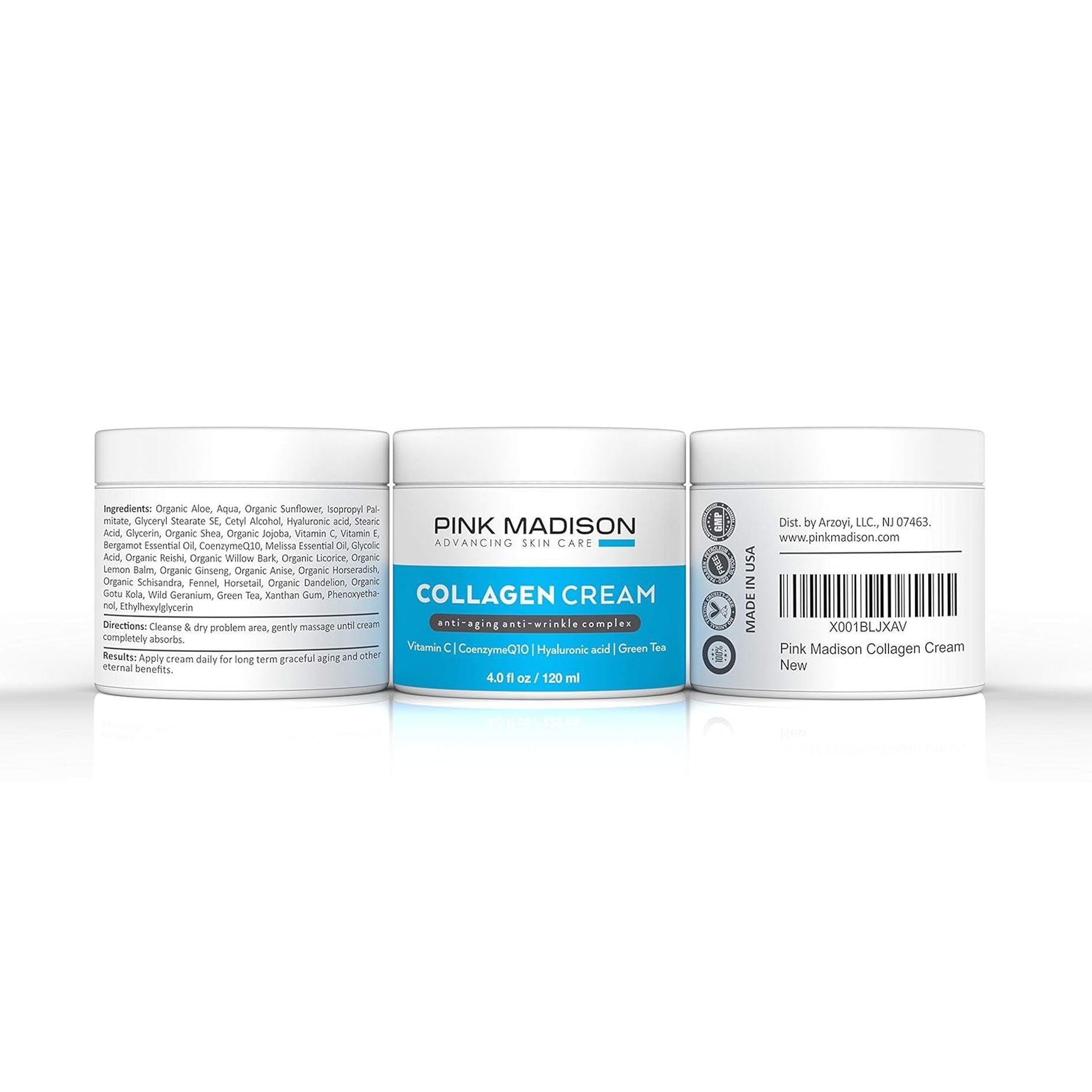 Pink Madison Collagen Cream – 120ml | Anti-Aging, Anti-Wrinkle & Skin Rejuvenation