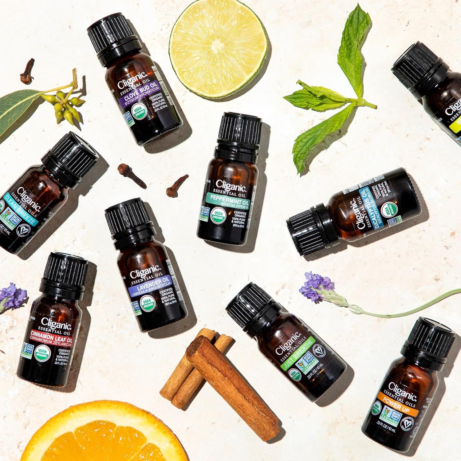 Cliganic Organic Peppermint Essential Oil – 60ml | 100% Pure, USDA Certified for Aromatherapy & DIY Use
