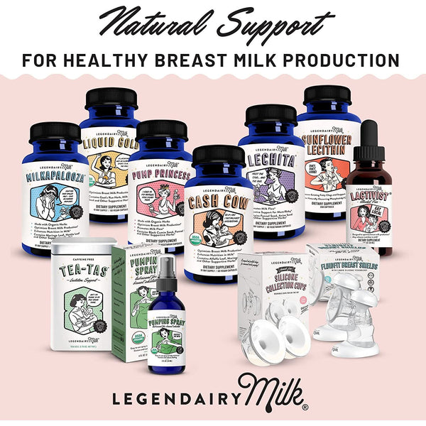 Legendairy Milk Cash Cow Lactation Supplement – 60 Capsules, 10-Day Supply | Organic Milk Supply Support