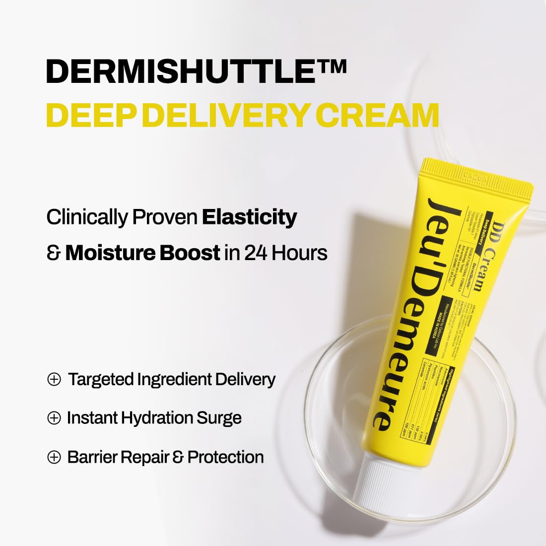 JEU'DEMEURE Dermishuttle DD Cream – 50g | Anti-Aging & Radiance-Boosting