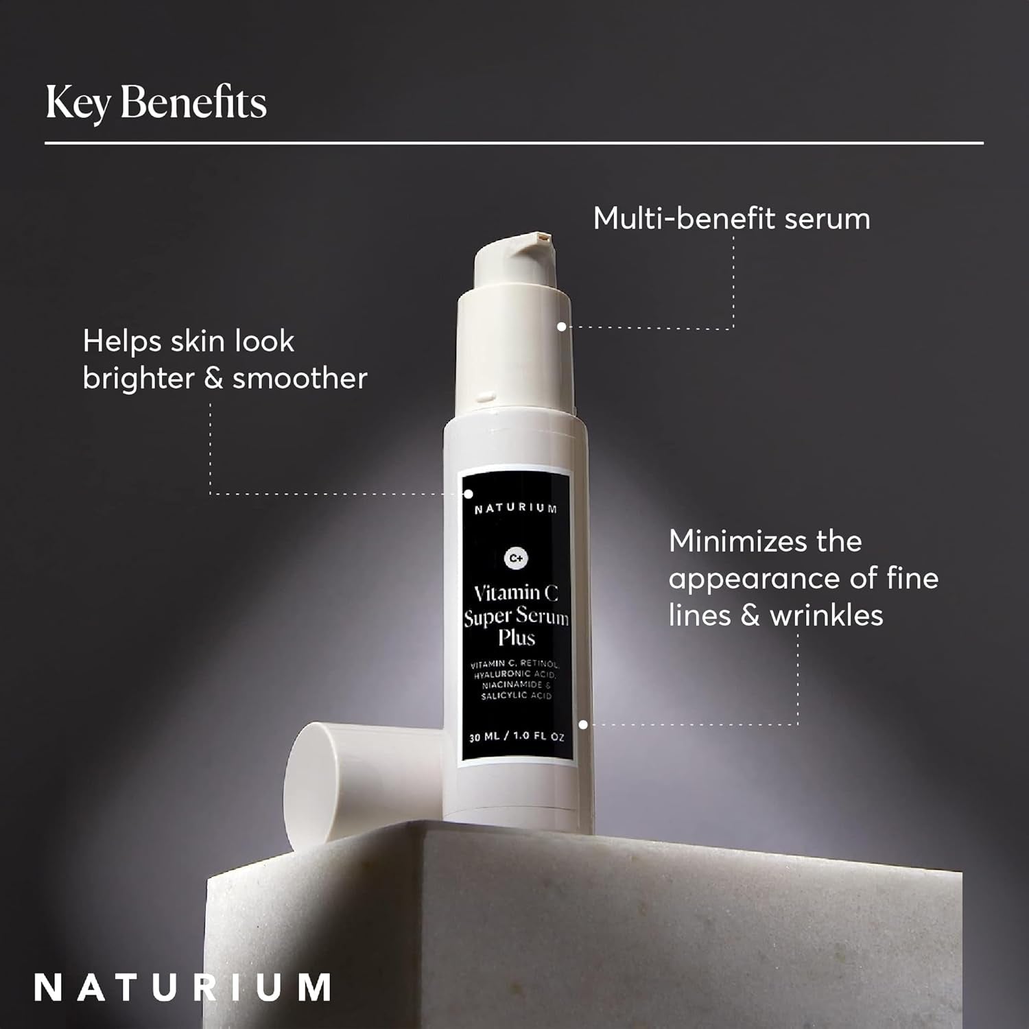 Naturium Vitamin C Super Serum Plus – 60ml | Brightening, Anti-Aging & Skin-Perfecting Serum