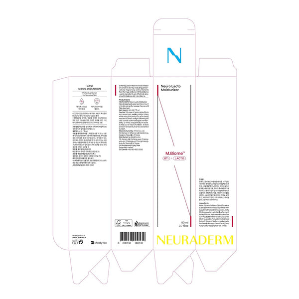 NEURADERM Neuro Lacto Moisturizer – 80ml | Microbiome-Boosting Hydration for Sensitive Skin