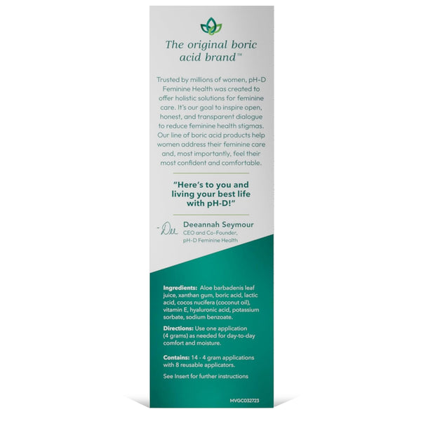 pH-D Feminine Health Support Vaginal Moisturizing Gel – 59ml | Hormone-Free Relief for Vaginal Dryness