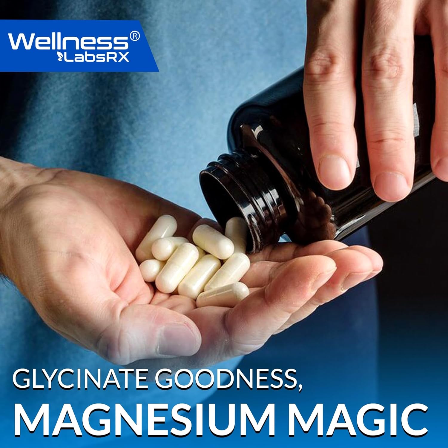 WELLNESS LABSRX Magnesium Glycinate 750MG - 120 Capsules