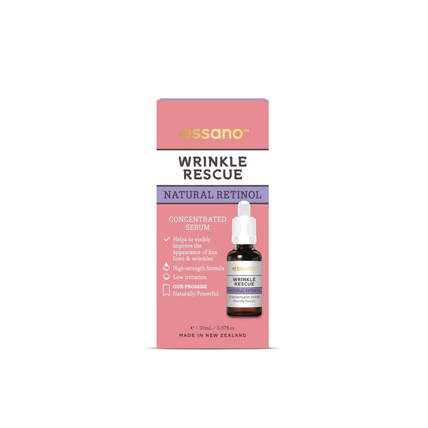 Essano Wrinkle Rescue Natural Retinol Concentrated Serum – 20ml | 1% Bakuchiol for Fine Lines & Sensitive Skin