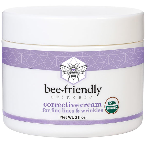 BeeFriendly Corrective Cream for Fine Lines & Wrinkles – 59ml | USDA Organic Anti-Ageing Moisturiser