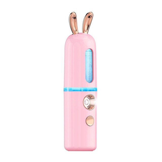 Nano Hydrating Facial Steamer – Negative Ion Portable Moisturising Spray (Cute Fawn & Bunny Design)
