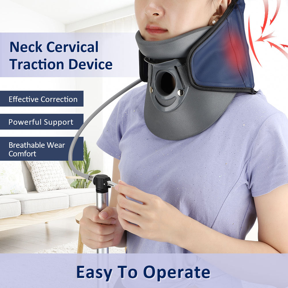 HailiCare Inflatable Polymer Neck Retractor – Cervical Traction & Neck Support
