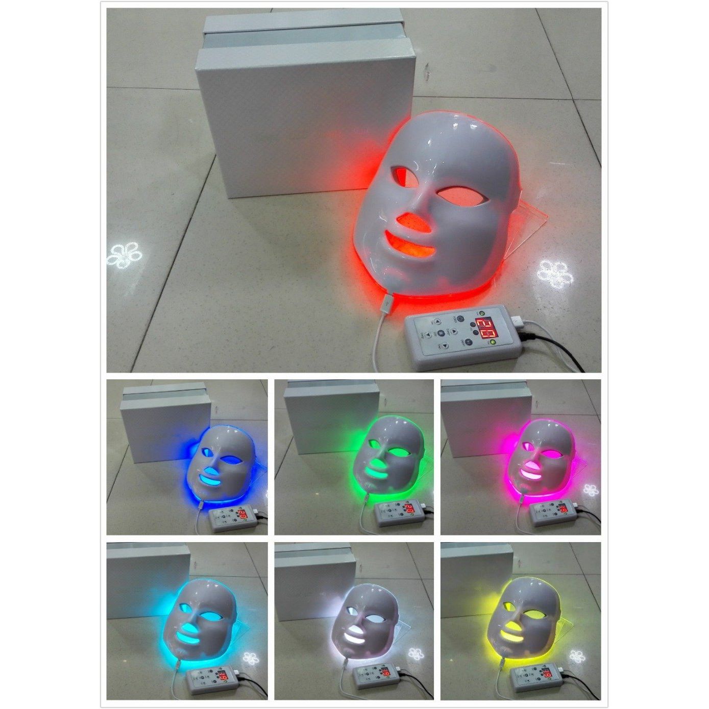 7-Color LED Photon Therapy Facial Mask – Multi-Mode Skin Rejuvenation Device