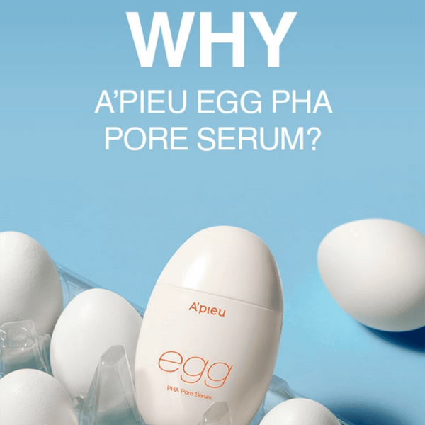 A’pieu Egg PHA Pore Serum – 55g | Pore-Tightening, Oil-Control Serum for Sensitive Skin